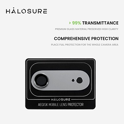 Halosure AEGISK Shield Rear Camera Lens Protector (Anti-Reflection), iPhone 17 Air Halosure AEGISK Shield Rear Camera Lens Protector (Anti-Reflection), iPhone 17 Air
