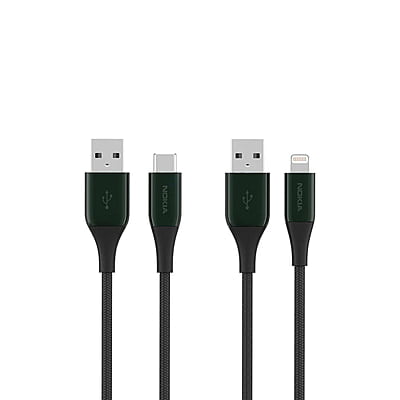 [Marketplace] Nokia Pro Cable P8201 Combo (Green) - MFI Lightning & Type-C