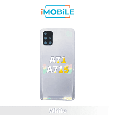 Samsung Galaxy A71 A715 Back Cover with Lens [White]