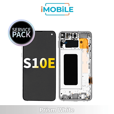 Samsung Galaxy S10E G970 LCD Touch Digitizer Screen [Prism White] Service Pack