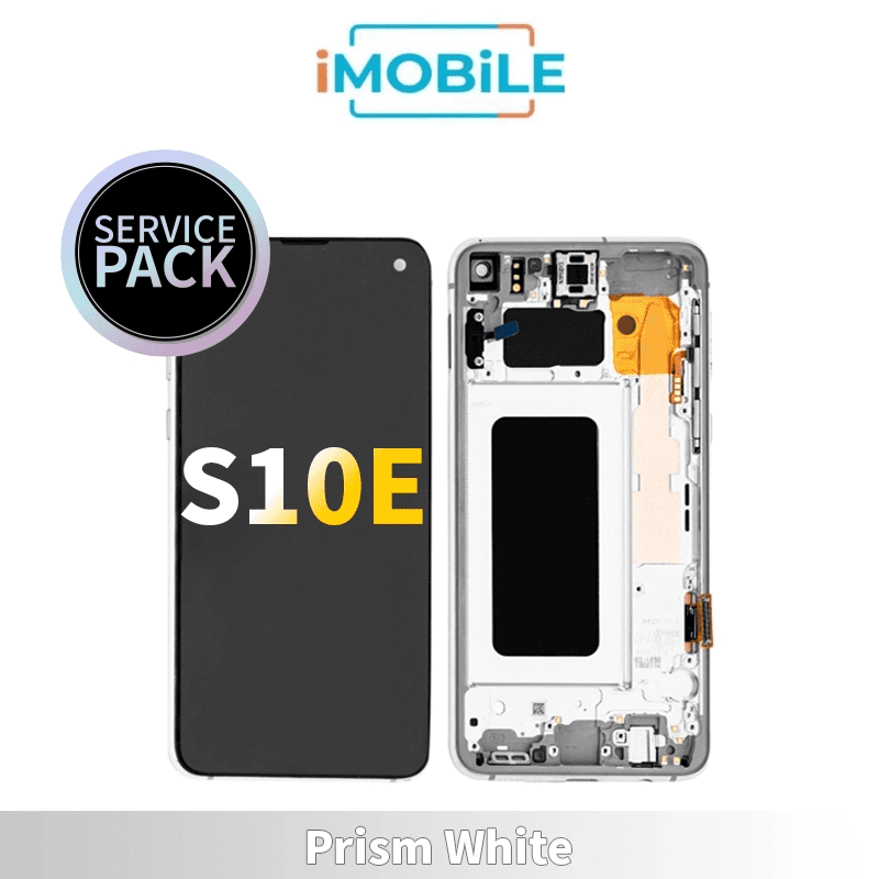 Samsung Galaxy S10E G970 LCD Touch Digitizer Screen [Prism White] Service Pack