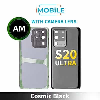Samsung Galaxy S20 Ultra (G988) 5G Back Cover With Camera Lens [Aftermarket] [Cosmic Black]