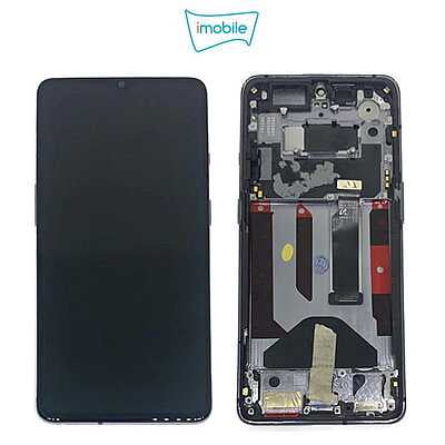 One Plus 7T LCD Touch Digitizer Screen with Frame [Black]