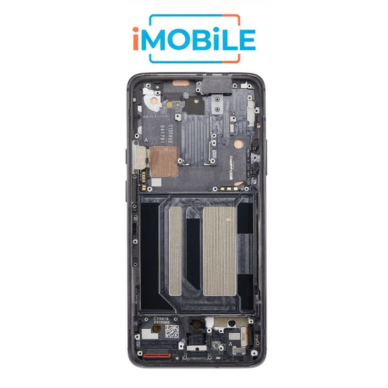 One Plus 7 Pro LCD Touch Digitizer Screen Black  with frame
