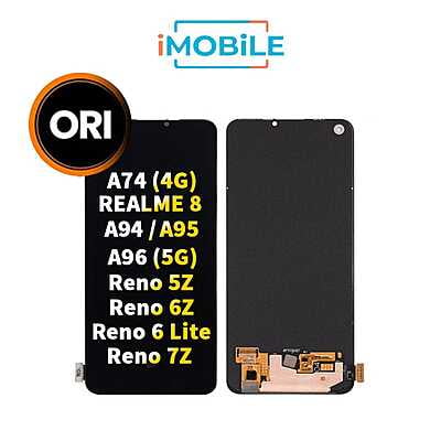 OPPO A74 4G / Realme 8 / A94 (5G) / A95 (5G) / A96 (5G) / Reno 5Z / Reno 6Z / Reno 6 Lite / Reno 7Z LCD Touch Digitizer Screen Original Under Screen Fingerprint