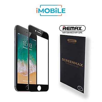 Remax RhinoShield 2.5D Tempered Glass with Envelope Pack, iPhone 7/8 [Black]