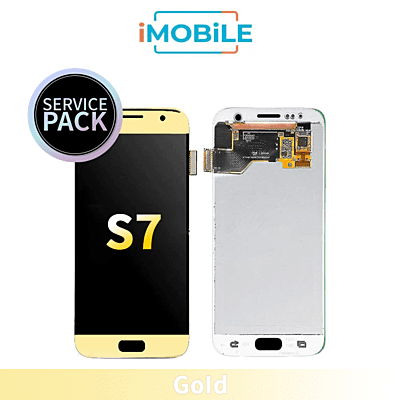 Samsung Galaxy S7 G930 LCD and Digitizer Assembly [Gold] Service Pack