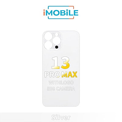 iPhone 13 Pro Max Compatible Back Cover Glass With Big Camera Hole [White]