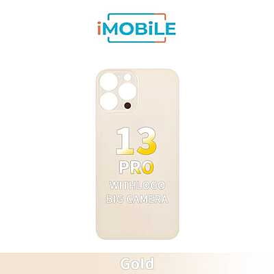 iPhone 13 Pro Compatible Back Cover Glass With Big Camera Hole [Gold]