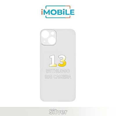 iPhone 13 Compatible Back Cover Glass With Big Camera Hole [White]