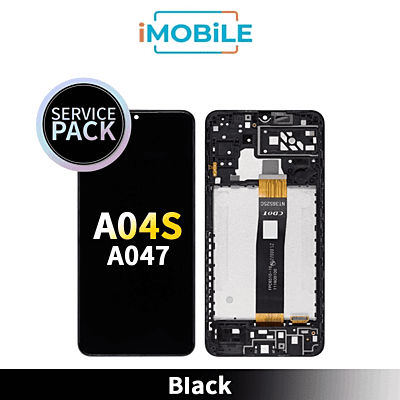 Samsung Galaxy A047 A04s LCD Touch Digitizer Screen [Service Pack] [Black] GH82-29805A