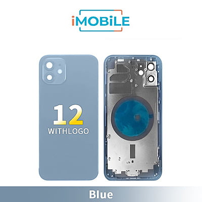 iPhone 12 Compatible Back Housing [No Small Parts] [Blue]