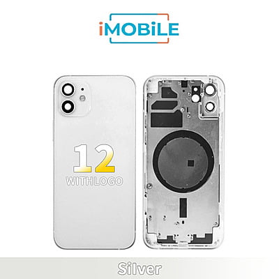 iPhone 12 Compatible Back Housing [No Small Parts] [Silver]