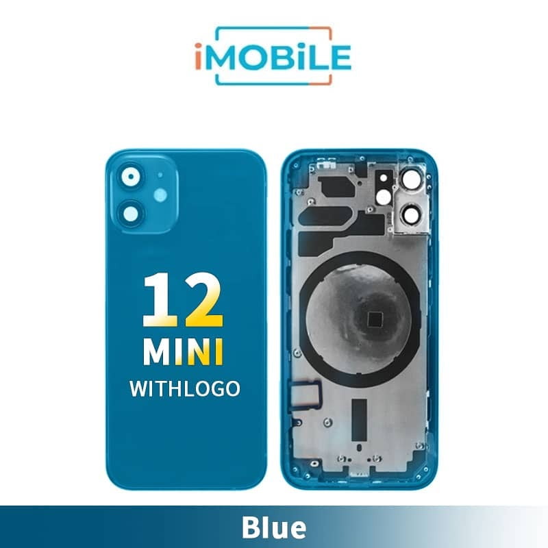 iPhone 12 Mini Compatible Back Housing [No Small Parts] [Blue]