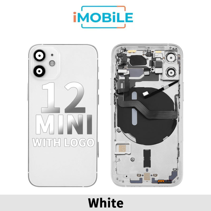 iPhone 12 Mini Compatible Back Housing [no small parts] [White]