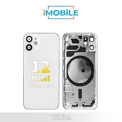 iPhone 12 Mini Compatible Back Housing [No Small Parts] [White]