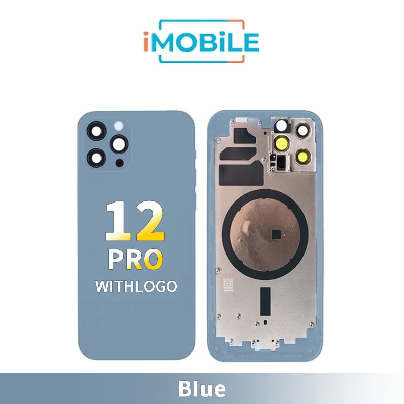 iPhone 12 Pro Compatible Back Housing [No Small Parts] [Blue]