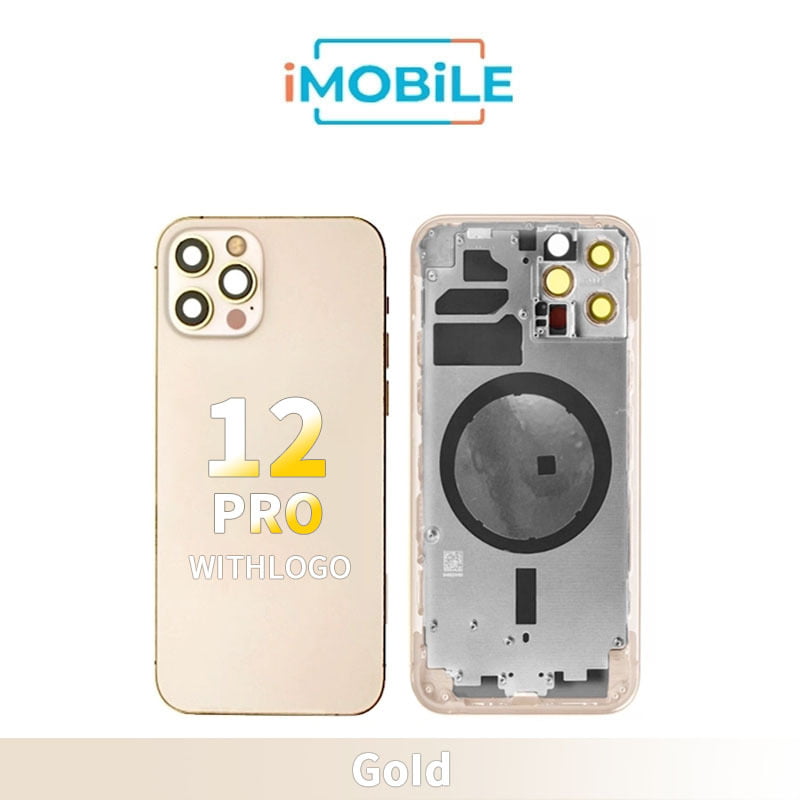 iPhone 12 Pro Compatible Back Housing [No Small Parts] [Gold]