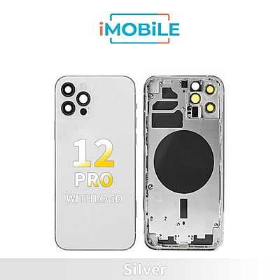 iPhone 12 Pro Compatible Back Housing [No Small Parts] [Silver]