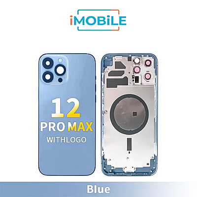 iPhone 12 Pro Max Compatible Back Housing [No Small Parts] [Blue]