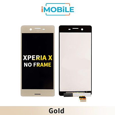 Sony Xperia X and X Performance Compatible LCD Touch Digitizer Screen no Frame [Gold][Include Adhesive]