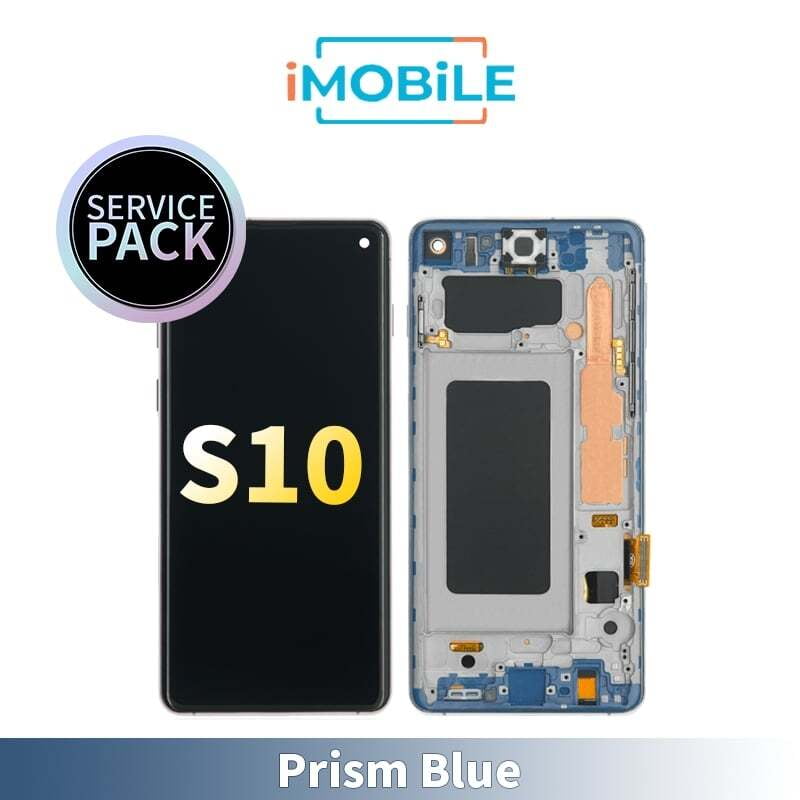 Samsung Galaxy S10 (G973) LCD Touch Digitizer Screen [Service Pack] [Prism Blue] GH82-18850C