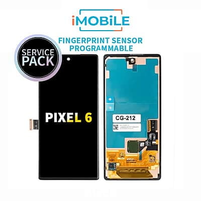 Google Pixel 6 Compatible LCD Touch Digitizer Screen  [Service Pack] (Fingerprint Sensor Programmable)