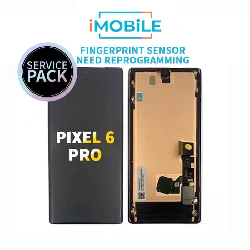 Google Pixel 6 Pro Compatible LCD Touch Digitizer Screen [Service Pack] (Fingerprint Sensor need Reprogramming)