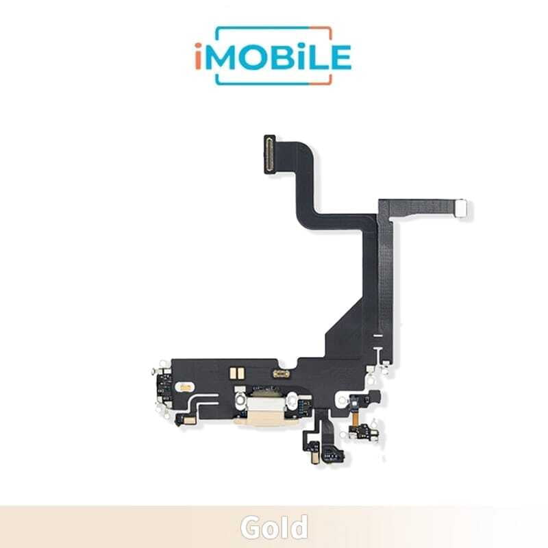 iPhone 13 Pro Compatible Charging Port Flex Cable [Gold]