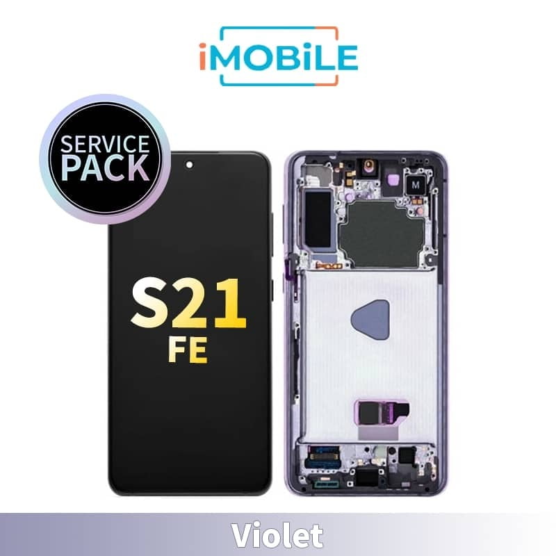 Samsung Galaxy S21 FE SM-G990 LCD Touch Digitizer Screen [Service Pack] [Violet] GH82-26420D GH82-26414D