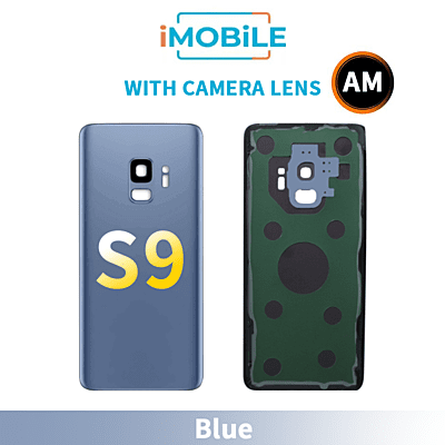 Samsung Galaxy S9 Back Cover Aftermarket With Camera Lens [Blue]