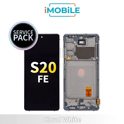 Samsung Galaxy S20 FE SM-G781B LCD Touch Digitizer Screen [Service Pack] [Cloud White] GH82-24214B GH82-24215B GH82-29056B GH82-31320B GH82-31321B GH82-24220B