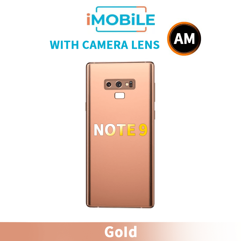 Samsung Galaxy Note 9 Back Cover Aftermarket with Camera Lens [Gold]