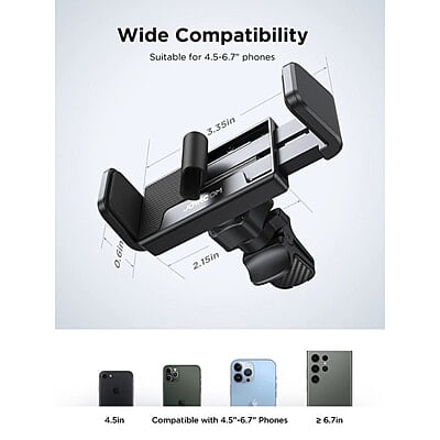 JoyRoom JR-ZS377 Car Phone Mount (Air Vent) JoyRoom JR-ZS377 Car Phone Mount (Air Vent)