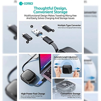 COTEetCI TravelMate 6-in-1 Cable Organizer Box COTEetCI TravelMate 6-in-1 Cable Organizer Box