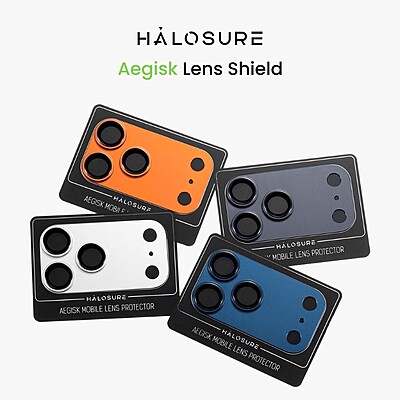 Halosure AEGISK Shield Rear Camera Lens Protector (Anti-Reflection), iPhone 17 Pro Halosure AEGISK Shield Rear Camera Lens Protector (Anti-Reflection), iPhone 17 Pro