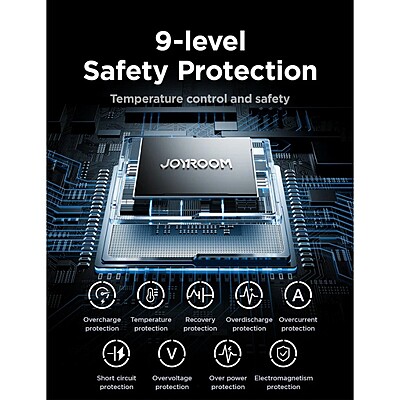 JoyRoom JR-PR1 22.5 with Built-in Retractable Cable Power Bank [1 Port + USB-C Cable]