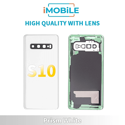 Samsung Galaxy S10 Back Cover [High Quality with Lens] [Prism White]