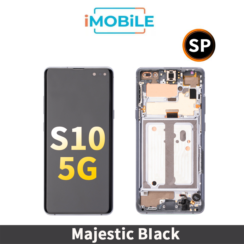 Samsung Galaxy S10 [5G] G977 LCD Touch Digitizer Screen [Service Pack] [Majestic Black]