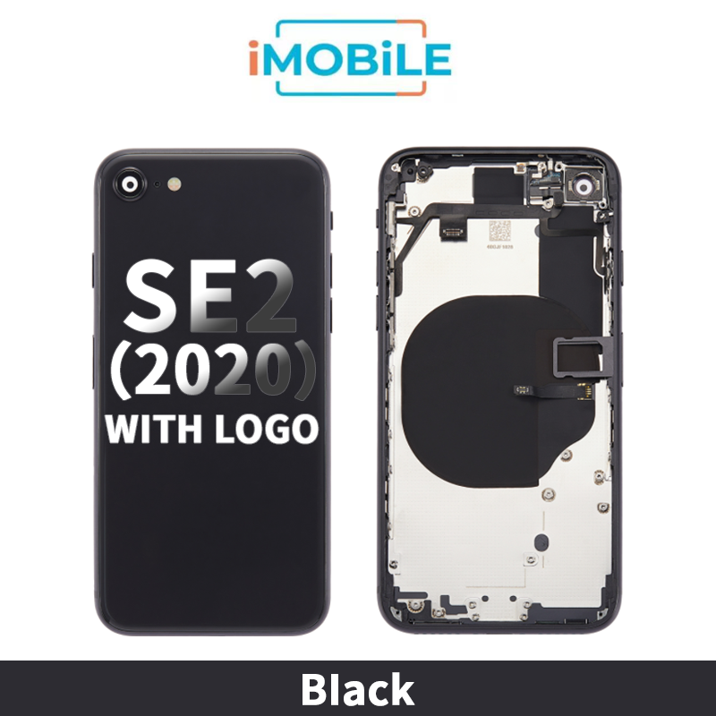 iPhone SE2 2020 Compatible Back Housing [no Small Parts] [Black]