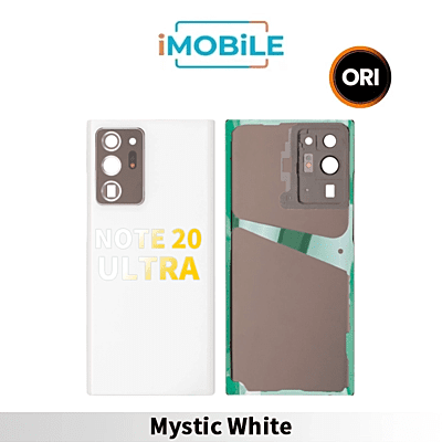 Samsung Galaxy Note 20 Ultra (N985 N986) Back Cover Glass With Lens [Secondhand] [Mystic White]
