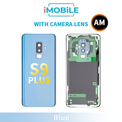 Samsung Galaxy S9 Plus Back Cover Aftermarket With Camera Lens [Blue]
