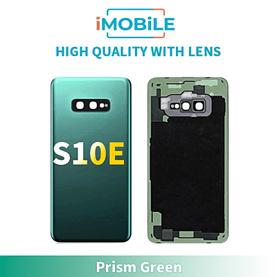 Samsung Galaxy S10E Back Cover [High Quality with Lens] [Prism Green]
