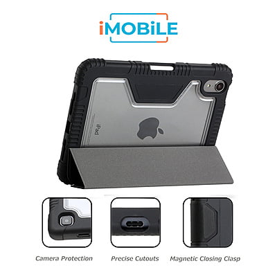 Armor Clear Flip Case with Pencil Holder, iPad 9.7