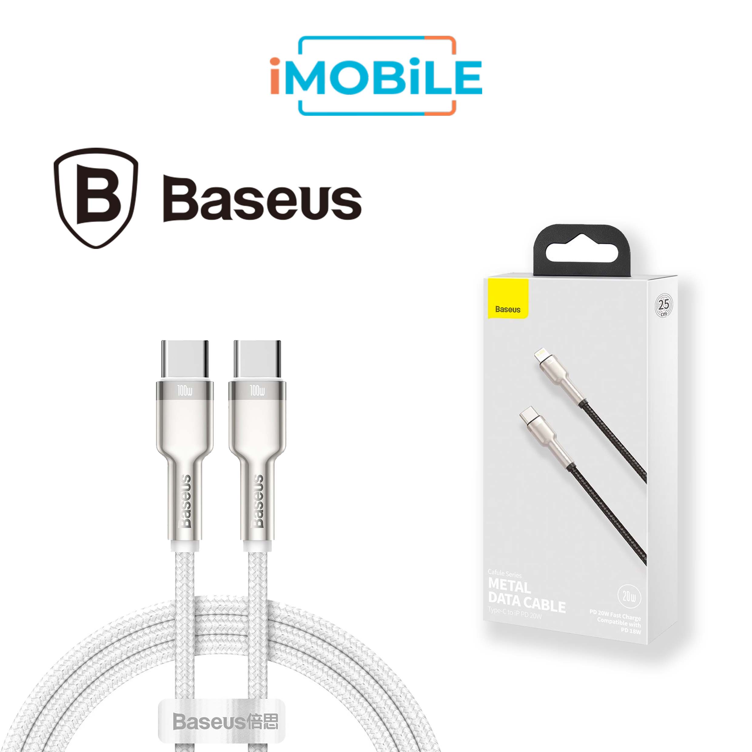 Baseus [CATJK-CO2] 1m Type-C to Type-C Cable, PD 100W
