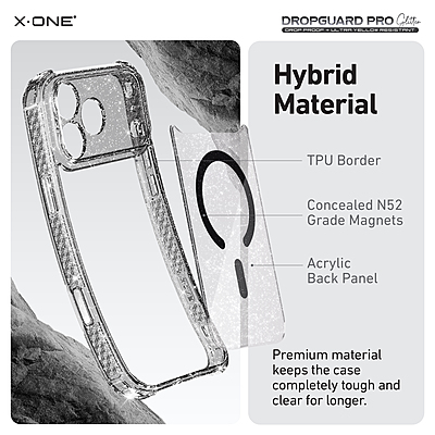 X.One [MagSafe] Glitter Impact Protection Case, iPhone 17 Pro Max