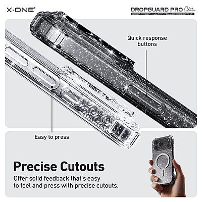 X.One [MagSafe] Glitter Impact Protection Case, iPhone 17 Pro Max
