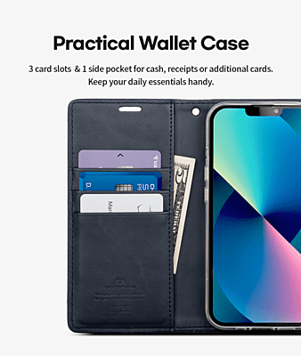 Mercury Blue Moon Diary Wallet Case, iPhone 14 Pro Max