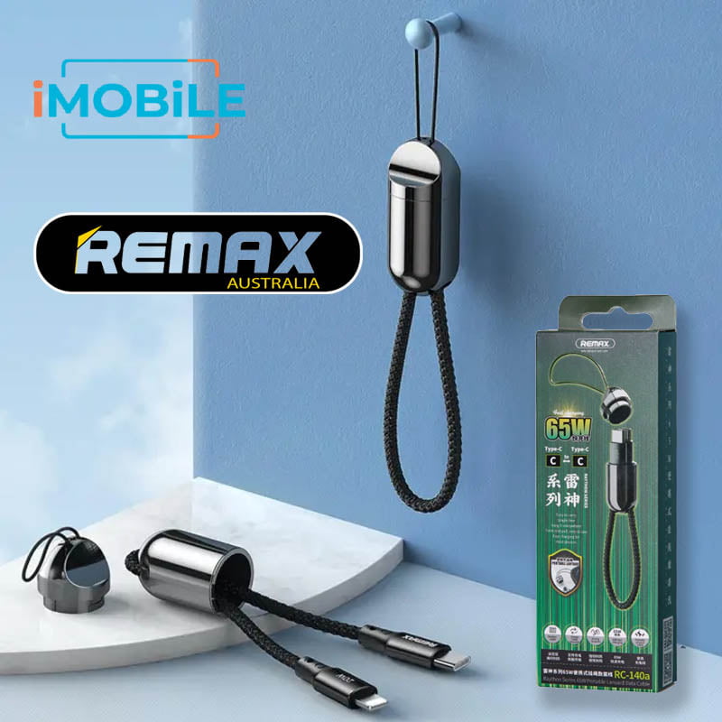 Remax [RC-140a] 16cm Portable Type-C to Type-C Cable, PD 65W