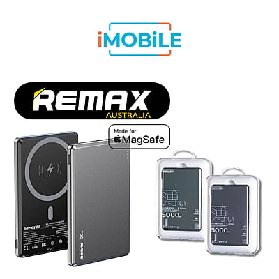 REMAX Vocard Series 20W MagSafe Magnetic Wireless Charging Power Bank [RPP-2] [5000 mAh] [1 Ports + Wireless MagSafe]